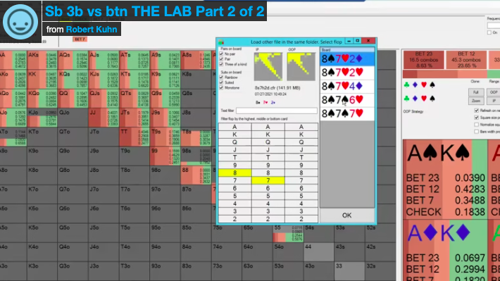 Sb 3b vs btn THE LAB Part 2 of 2 - Elite Poker Coaching