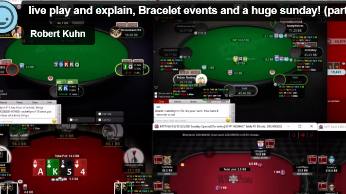 live play and explain, Bracelet events and a huge sunday! (part 2)