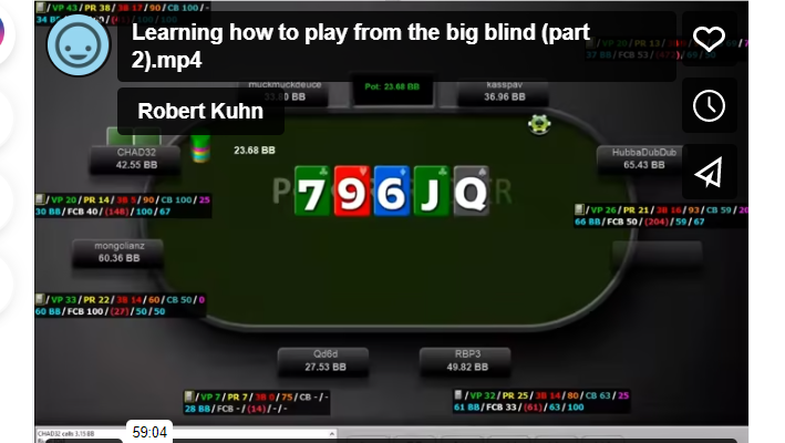 Learning how to play from the big blind (part 2)